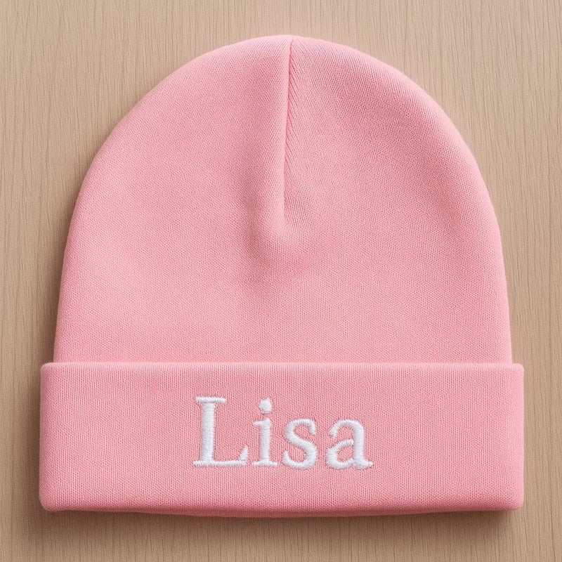 Mutsje met naam new born baby 0-3 maanden
