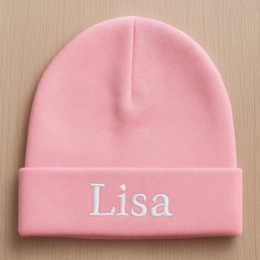Mutsje met naam new born baby 0-3 maanden