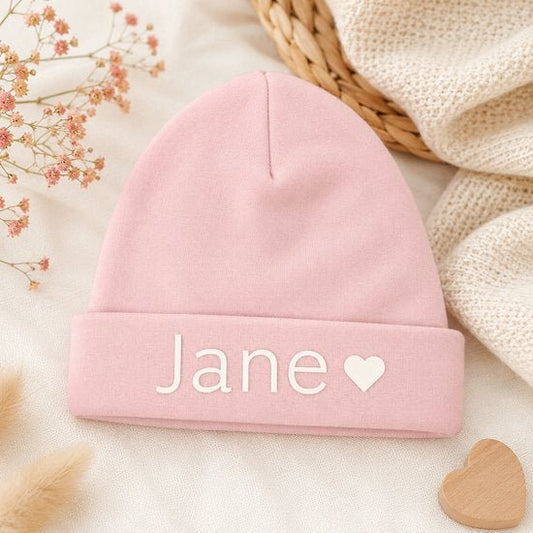 Babymutsje Roze met Naam - Blij Eitje