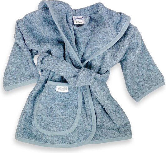 Badjas met Naam - 0 tot 1 jaar Blauw - Blij Eitje