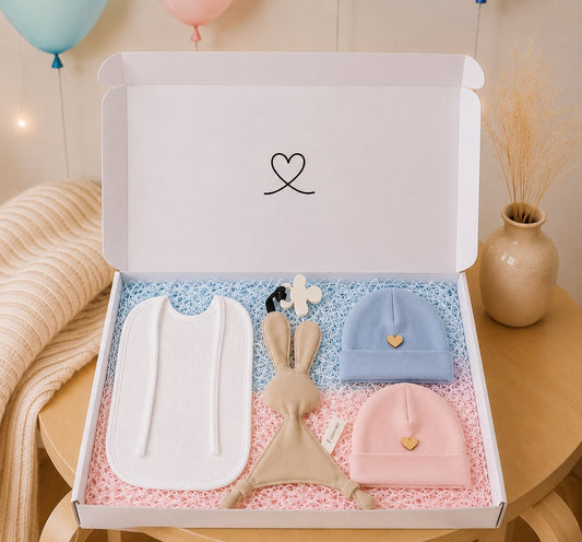 Gender Reveal Cadeau - Unisex Giftset met Knuffel - Blij Eitje
