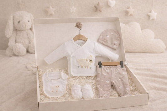 giftset kraamcadeau schaap baby
